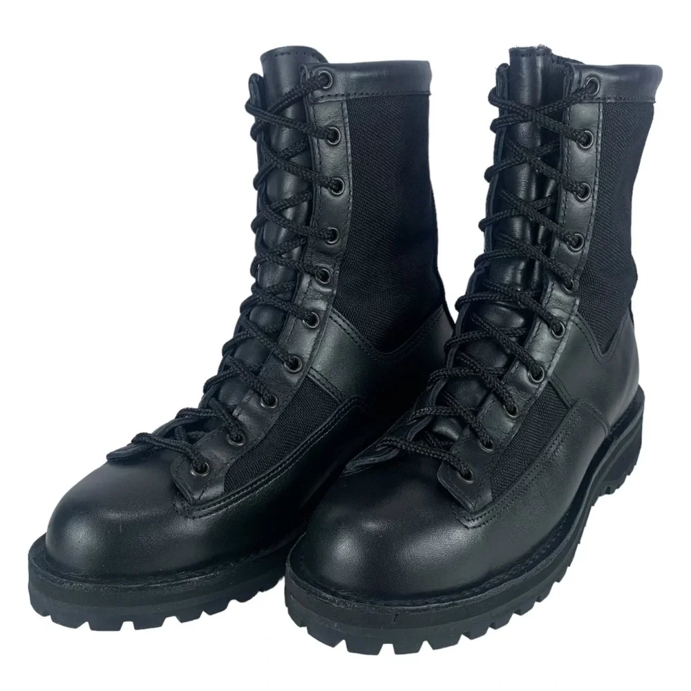 Danner Men 8D Gore‎ Tex 200g Insulated Black Leather Vibram USA Combat Boots